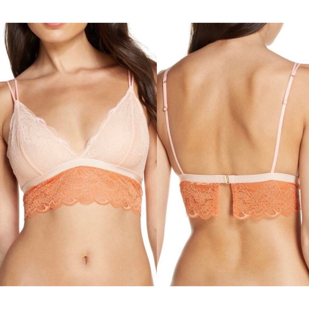 Madewell Lace Liana Longline Bralette Small Feminine Dainty Romantic Lounge